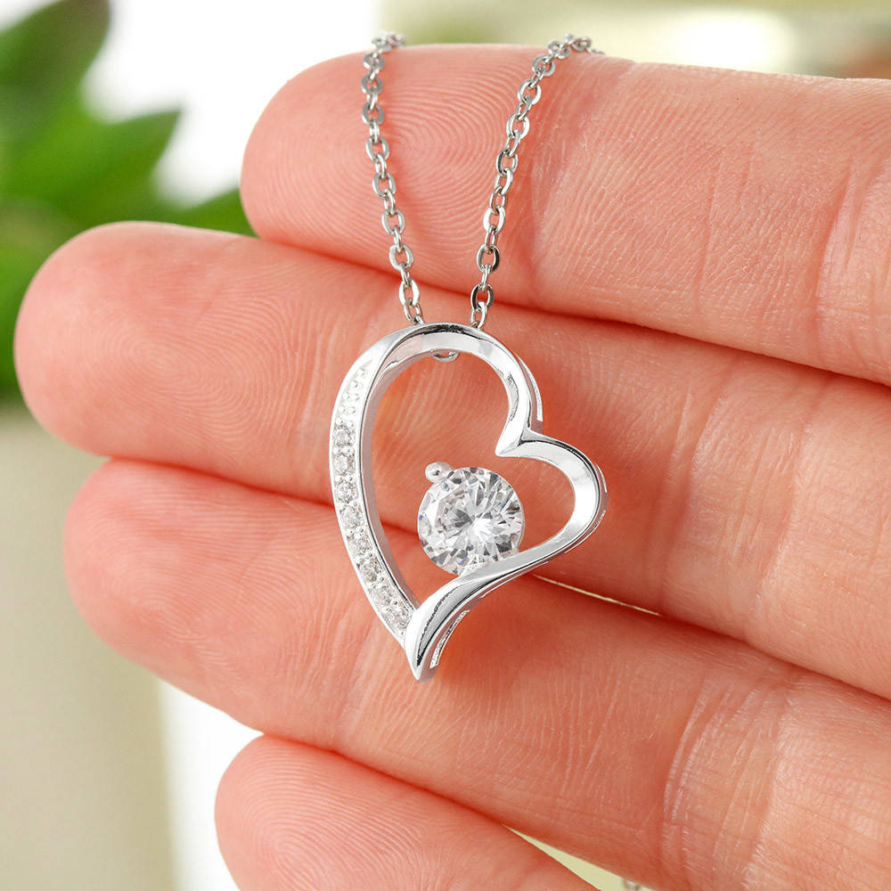 Grief is Just Love with No Place to Go - Forever Love Necklace with Heart